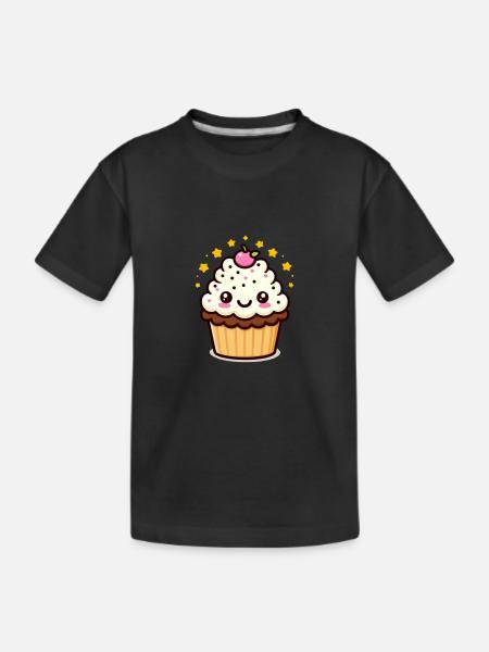 Clara Cupcake - Kids' Premium Organic T-Shirt - black