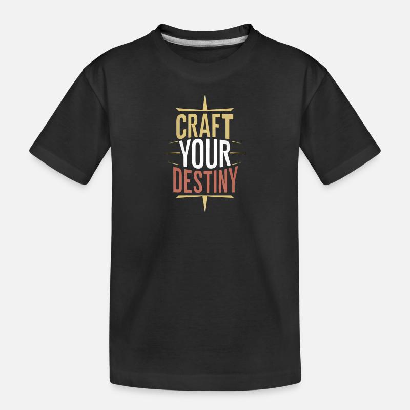 Gestalte dein Schicksal - Kinder Premium Bio T-Shirt - Schwarz