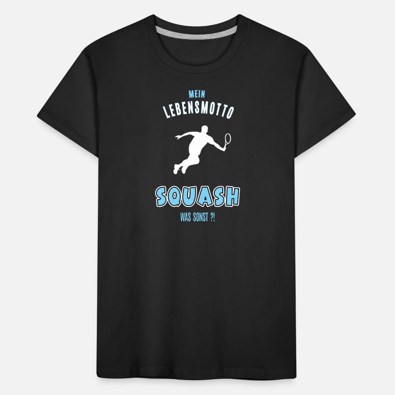 Squash Squasher Squashen Squashspieler Squasher Kinder Premium Bio T-Shirt