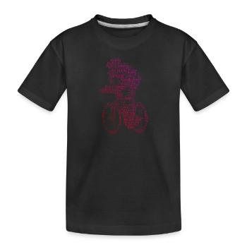 Road Bike Road Bike Men Road Bike Road Bike Road Cyclist - Kids' Premium Organic T-Shirt - black - Front