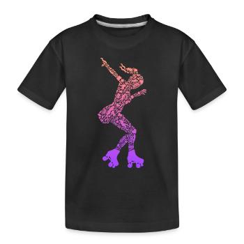 Roller Skates Kids Roller Skates Roller Skating Girls - Kids' Premium Organic T-Shirt - black - Front
