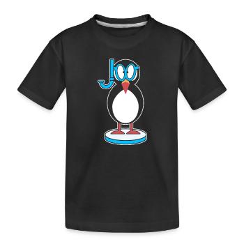 Papageitaucher Puffin Papageientaucher Schnorchel - Kinder Premium Bio T-Shirt - Schwarz - Vorne