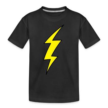 Blitz - Kinder Premium Bio T-Shirt - Schwarz - Vorne