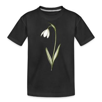 petits perce-neige - T-shirt bio Premium Enfant - noir - Devant