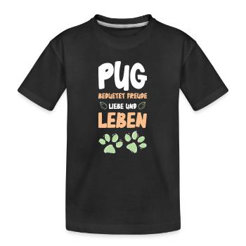 Carlin Joie de vivre design - T-shirt bio Premium Enfant - noir - Devant
