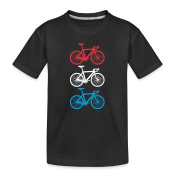 Cycling Luxembourg - Kids' Premium Organic T-Shirt - black - Front