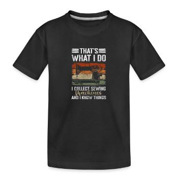 Clothing Hobby Bespoke Tailor - Kids' Premium Organic T-Shirt - black - Front