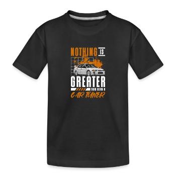 Tuner Voiture Pilote Voiture De Course - T-shirt bio Premium Enfant - noir - Devant