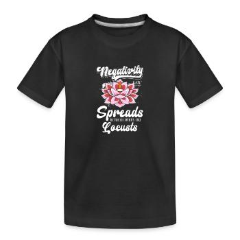 Relaxation Peace Spiritual - Kids' Premium Organic T-Shirt - black - Front