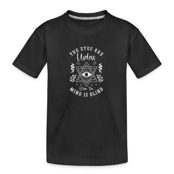 Dreamcatcher Native American Esotericism - Kids' Premium Organic T-Shirt - black - Front
