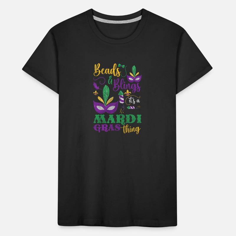 Perles colorées de célébration du carnaval T-shirt bio Premium Enfant