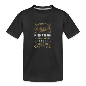 Lecteurs Futures Cartes de Tarot Chiromancie - T-shirt bio Premium Enfant - noir - Devant