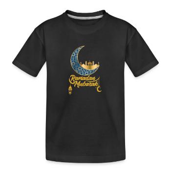 Cadeau du Ramadan Aïd Moubarak Islam Allah Musulman - T-shirt bio Premium Enfant - noir - Devant