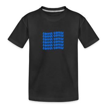Café Café Bleu - T-shirt bio Premium Enfant - noir - Devant