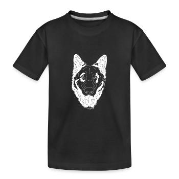 Altdeutscher Schäferhund - Kinder Premium Bio T-Shirt - Schwarz - Vorne