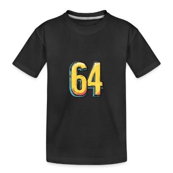 Bande dessinée à 64 numéros - T-shirt bio Premium Enfant - noir - Devant