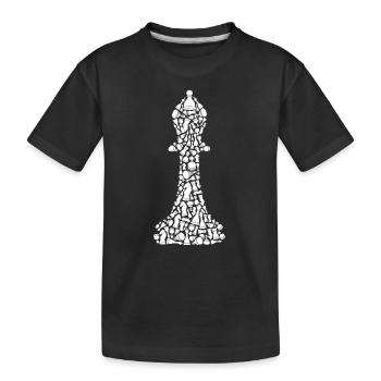 Chess piece Chess Game Symbols Chess player - Kids' Premium Organic T-Shirt - black - Front