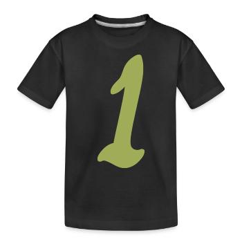 1 - T-shirt bio Premium Enfant - noir - Devant