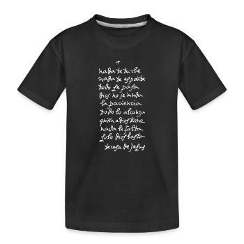 Solo Dios basta (oscura) - T-shirt bio Premium Enfant - noir - Devant
