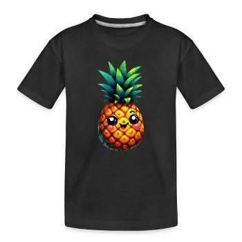 Ananas - T-shirt bio Premium Enfant - noir - Devant