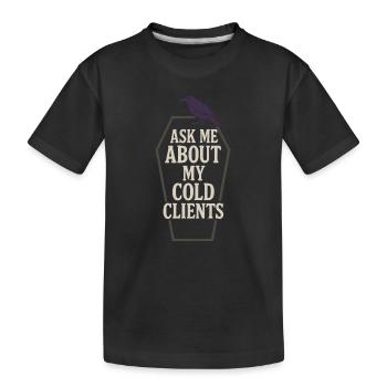 Cadavre Science Humour noir Mort Positif - T-shirt bio Premium Enfant - noir - Devant