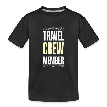 Travel Crew - Kinder Premium Bio T-Shirt - Schwarz - Vorne