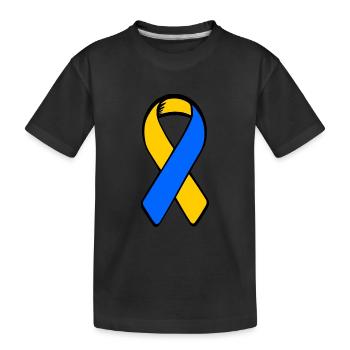 Ukraine - Kids' Premium Organic T-Shirt - black - Front