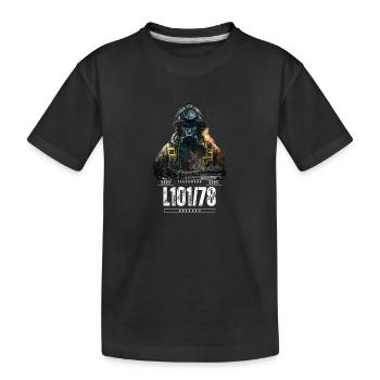 Feuerwehr - Kinder Premium Bio T-Shirt - Schwarz - Vorne