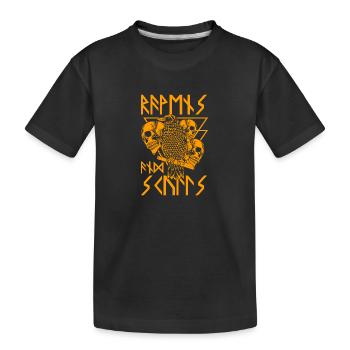 Corbeau Odin Noir Valhalla - T-shirt bio Premium Enfant - noir - Devant
