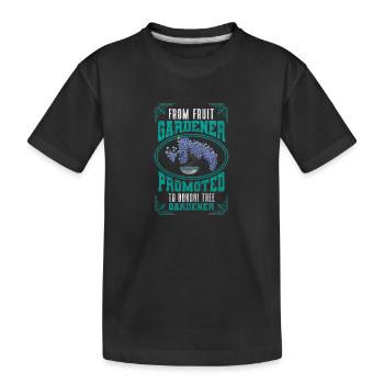 Bonsaï Yoga Relaxation Bouddhisme - T-shirt bio Premium Enfant - noir - Devant