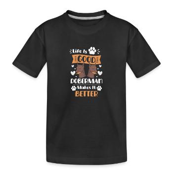 Chien de garde Pet Protect Dog Lover - T-shirt bio Premium Enfant - noir - Devant