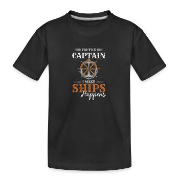 Maquette Captain Anchor - T-shirt bio Premium Enfant - noir - Devant