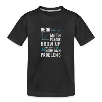 Schüler Lernen Dozent - Kinder Premium Bio T-Shirt - Schwarz - Vorne