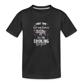 Grandpa extended family grandfather - Kids' Premium Organic T-Shirt - black - Front
