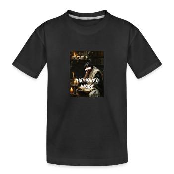 MEMENTO MORI DEVENIR RICHE OU MOURIR EN ESSAYANT LE NÉOCLASSIQUE - T-shirt bio Premium Enfant - noir - Devant