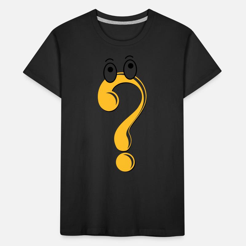 Question mark figure icon idea gift cartoon Kids' Premium Organic T-Shirt