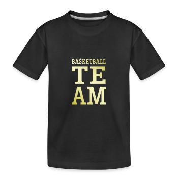Basketball Team Mannschaft - Kids' Premium Organic T-Shirt - black - Front