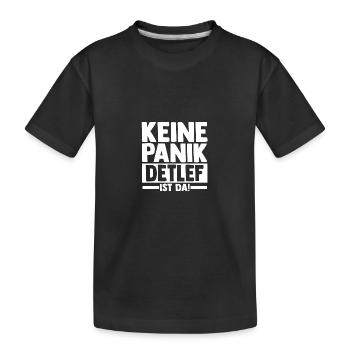 Prénom Detlef - T-shirt bio Premium Enfant - noir - Devant