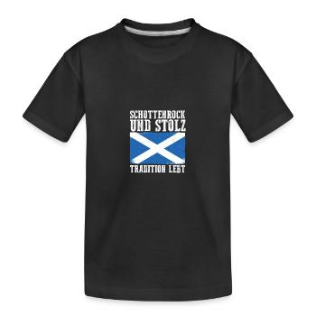 Ecossais Ecosse Ecosse Ecosse - T-shirt bio Premium Enfant - noir - Devant