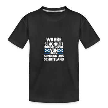 Ecossais Ecosse Ecosse Ecosse - T-shirt bio Premium Enfant - noir - Devant