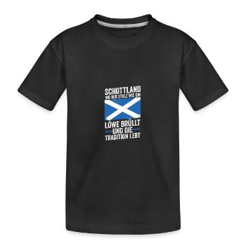 Ecossais Ecosse Ecosse Ecosse - T-shirt bio Premium Enfant - noir - Devant