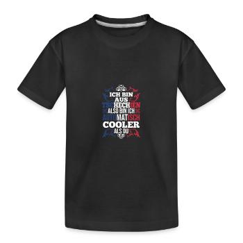 Tchèques République tchèque - T-shirt bio Premium Enfant - noir - Devant
