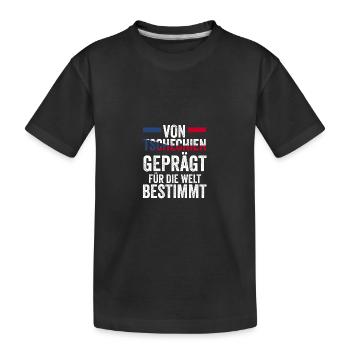 Tchèques République tchèque - T-shirt bio Premium Enfant - noir - Devant