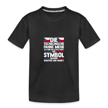 Czechs Czech Czech Republic - Kids' Premium Organic T-Shirt - black - Front