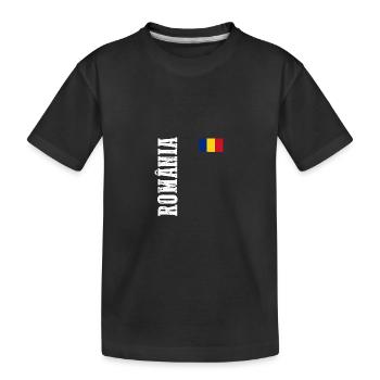 Roumains Roumanie - T-shirt bio Premium Enfant - noir - Devant