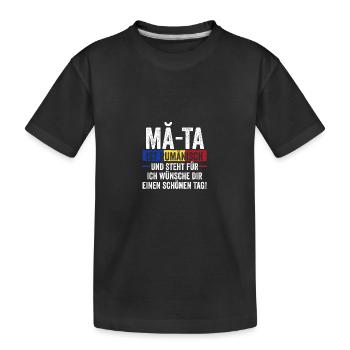 Roumain Roumanie Roumanie - T-shirt bio Premium Enfant - noir - Devant