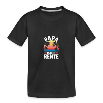 Vacation Vacationer Father Dad - Kids' Premium Organic T-Shirt - black - Front