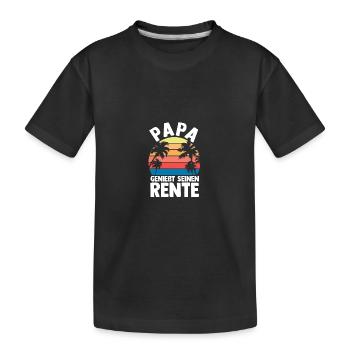 Vacation Vacationer Father Dad - Kids' Premium Organic T-Shirt - black - Front