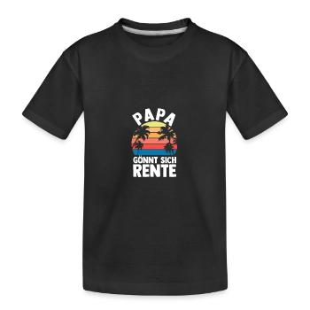 Vacation Vacationer Father Dad - Kids' Premium Organic T-Shirt - black - Front