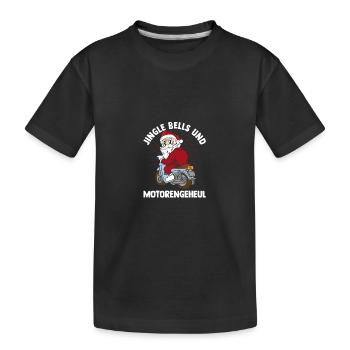 Père Noël moto Noël Noël - T-shirt bio Premium Enfant - noir - Devant